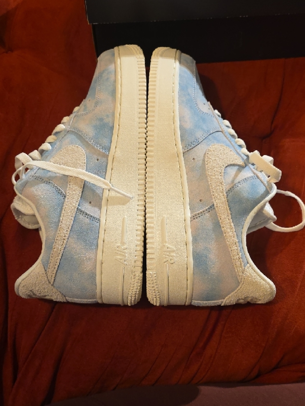 Nike Womens Air Force 1 Low - Light Blue & White - Picture 5 of 8